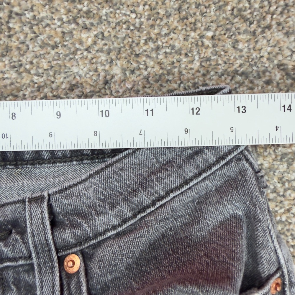 Levis Premium 501 Original Gray Straight Leg High Rise Button Fly Jeans Womens‎ - Picture 6 of 12